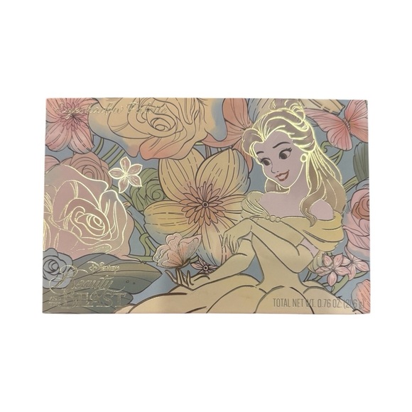 NEW AND SEALED! Disney Belle Floral Eyeshadow Palette - Gold edged- - Picture 1 of 7